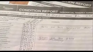 Renting a home: Signing a lease and condition report (English)