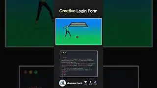 Creative Login Form Animation using HTML & CSS | AI Learner