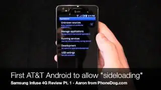 Samsung Infuse 4G Review Part 1