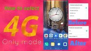 How to enable 4G LTE Only network mode on your android Huawei phone. Shahid iqbal