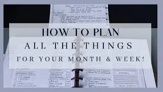 How I Plan All The Things Monthly and Weekly // Cleaning // Rest // Happy Planner // Frankenplanner
