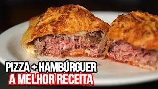 COMO FAZER HAMBÚRGUER NA MASSA DE PIZZA | FAMÍLIA PRESTO
