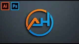 ILLUSTRATOR LOGO TUTORIAL||HOW TO MAKE A AH LOGO DESIGN||LOGO TUTORIAL||#LOGODESIGN ||#ILLUSTRATOR..