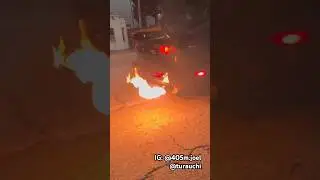 Midnight Symphony: Tuned Black Mazda RX7 FD Roaring and Spitting Flames | #Shorts | GSCN Videos 2023