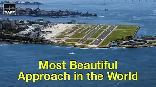 Approach and Landing at Santos Dumont Airport! Most beautiful approach in the World!