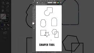 Shaper Tool in ADOBE illustrator ❤️#adobe #illustrator #arc #tool #design #2023 #shorts #trending