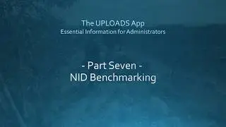 Part 7 NID Benchmarking