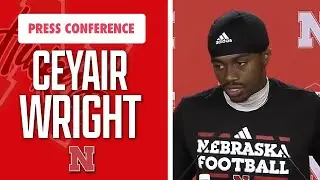 Nebraska Football DB Ceyair Wright meets with the media on Tuesday I GBR