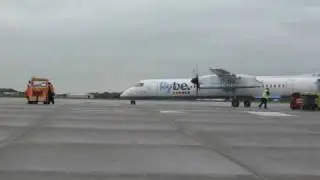First Flybe Flight from Manston Airport in Kent