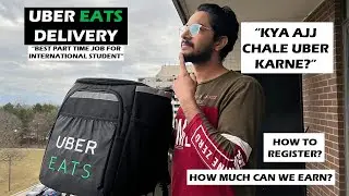 Uber Eats By walking in Canada | Delivering Food in Heavy Snowfall | My Uber Earnings |Part Time Job