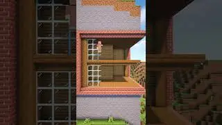 Minecraft Moden Mountain House #shorts