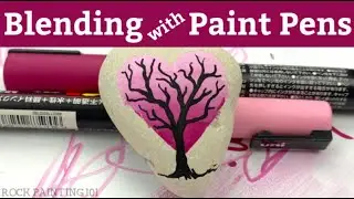 Paint this Beautiful Heart Tree by Blending with Paint Pens!