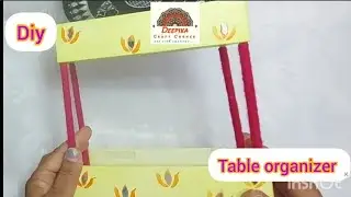 Diy # best out of waste craft# table organizer 