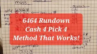 6464 Cash 4 Pick 4 Тренировочный план для прогнозов — Метод работает!
