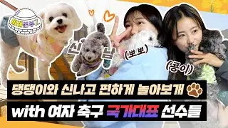 (eng sub) 여자 축구 국가대표와 강아지가 함께하는 봄나들이🌸 | 미래본부Z EP.18