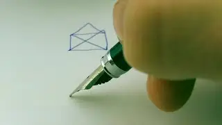 Asmr writing and drawing with a fountain pen