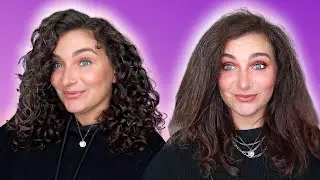 STRAIGHTENING MY CURLY HAIR FOR THE FIRST TIME IN YEARS (husband reacts)