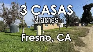 OPOTUNIDAD UNICA 3 CASAS en 3 ACRES Fresno, CA $799,900