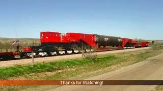 WORLD'S LARGEST FREIGHT CAR! Schnabel Car CEBX 800 Hauls 1,000-Ton Load through Amarillo