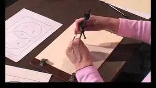 Sewell Raised Line Drawing Board: Drawing a Venn diagram with a Perkins Howe Press Compass