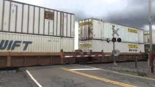 Norfolk Southern 22K Train Roars By Eastbound
