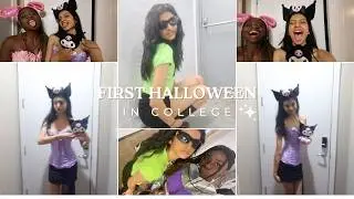 GET READY WITH ME FOR MY FIRST HALLOWEEN IN COLLEGE!!