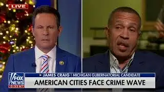Chief James Craig, Michigan gubernatorial candidate, with Brian Kilmeade on Fox News Primetime