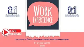 e-Rencontre 1: &Eacute;tudes, stages et exp&eacute;riences professionnalisantes