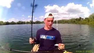 Deep cranking  from a kayak