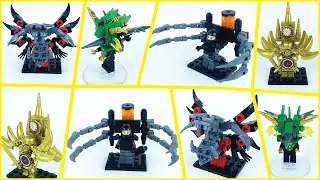 Lego Skibidi Toilet, Gold Clock Man, Drill Dragon, Toilet Woman, Pencil Woman Building Animation