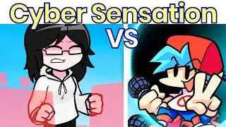 Friday Night Funkin': Cyber Sensation FULL WEEK + Good Ending [Animation/Cutscenes] FNF Funk Jam Mod