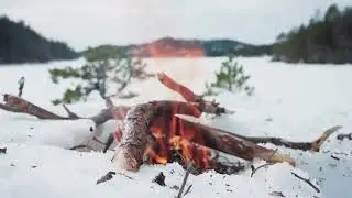 Fire in the Snow | 5-Minute Calm Loop