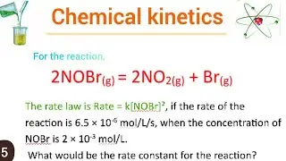 Chemical Kinetics numericals class 12  |5 What would be the rate constant for the reaction?