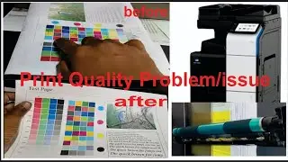 Print Quality Problem solve Konica Minolta bizhub c250i, Drum Change Konica Minolta bizhub c250i