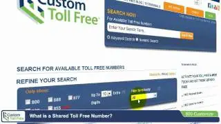 Custom Toll Free - What is a Shared Number?
