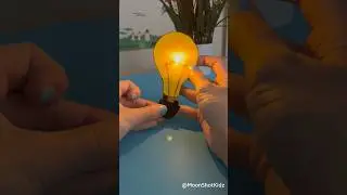 DIY light-up electric lightbulb #lantern bookmark #stem #science #diy #diycraft #craft  #maker