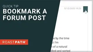 Bookmark a Forum Post