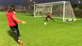 Esse treino é muito importante - chute a gol diagonal e deslocamento rápido do goleiro !Confia.