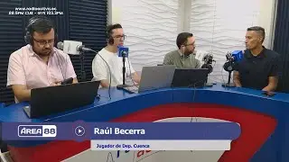 Ra&uacute;l Becerra, jugador de Dep. Cuenca, en &Aacute;rea 88.