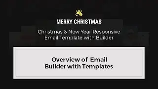 Christmas &ndash; Overview of email builder with templates