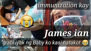 Immunization kay James ian / Grabi iyak ng Baby ko kasi natakot ( vlogs # 27 )