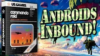 Atari 2600's COMMANDO RAID from U.S. Games | Stop the Unrelenting Android Paratroopers!