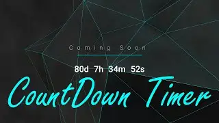 How to create CountDown Timer HTML, CSS and JS || 