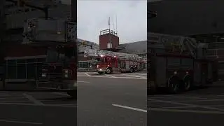 Burnaby Fire Department Ladder 5 Responding