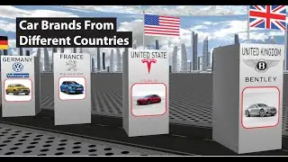 Car Brands By Country | Cars From Different Countries | 3D Comparison | Data Chart
