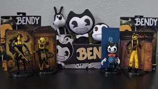 New bendy and the ink machine action figure and plushies review