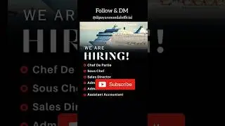 cruise ship job vacancy 2025 | Cruise Job in 2025 | #cruiseshipjobs #cruisejobs #cruiseship