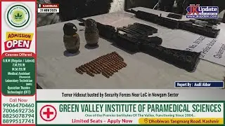 Terror Hideout busted by Security Forces Near LoC in Nowgam Sector