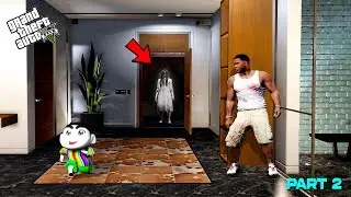 Franklin And Shinchan Saw Scary Ghost Inside His House || Gta 5 !