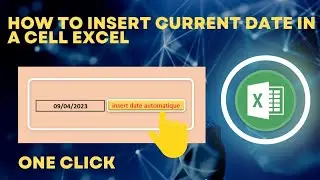 Insert current date into an excel cell